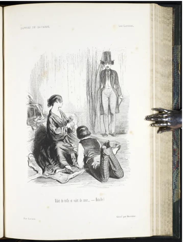Figure 3. Gavarni, “Valet de trèfle,” “Les Lorettes,” Œuvres choisies. Vol. 1. Paris: J