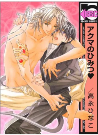 Fig. 2 Couverture d’Akuma no Himitsu de Hinako Takanaga.