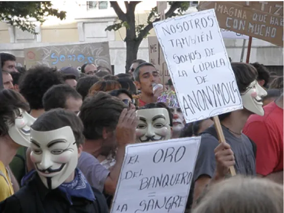 Fig. 4. Protesters in Cadiz, 15 June 2011 (Creative Commons)