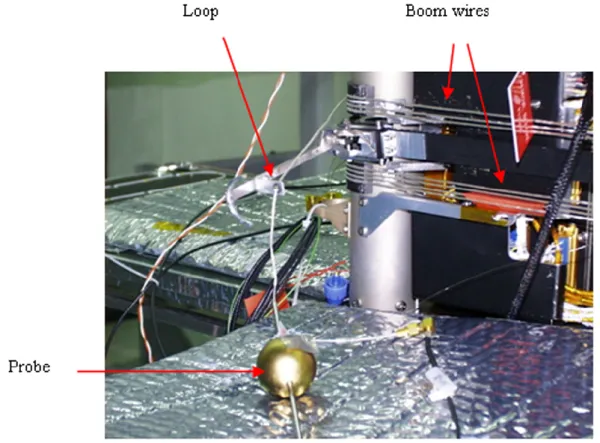 Fig. 4. The EMMA electric field probe and deployment mechanism.