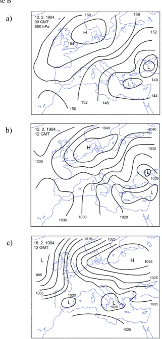 Fig. 6. Surface air pressure field on 9 February 1984.