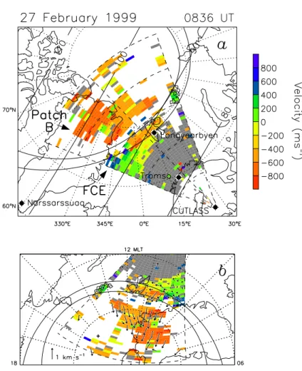 Fig. 1. The location of the field-of- field-of-view of the CUTLASS Finland radar system