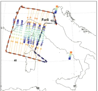 Fig. 12. Map of the Geophysica flight on 22 nd  July, 2002. 