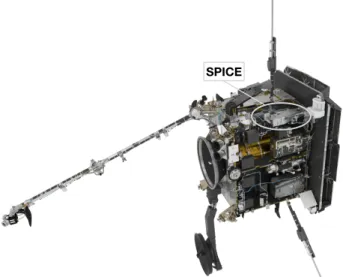 Fig. 1. Solar Orbiter spacecraft, with parts of the side panels removed to show the SPICE instrument.