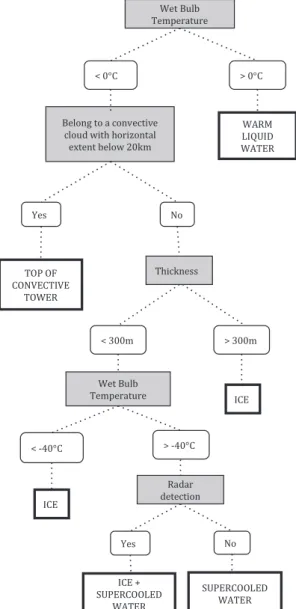 Figure 5. Decision tree for classifying layers with a strong backscatter signal.