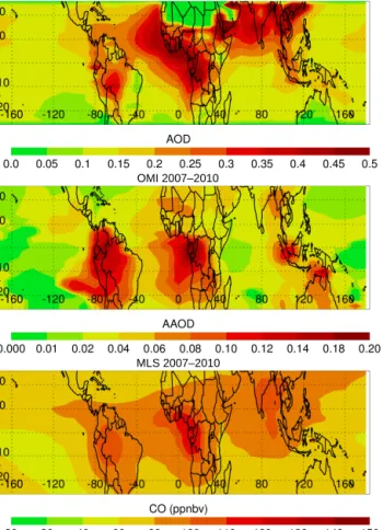 Figure 3. DARDAR IWC structure of a tropical cloudy region ob- ob-served on 10 July 2007.