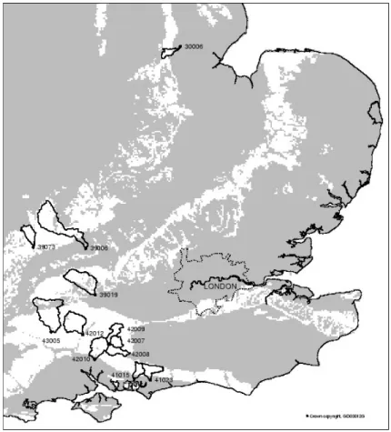 Table 2. Selected catchments