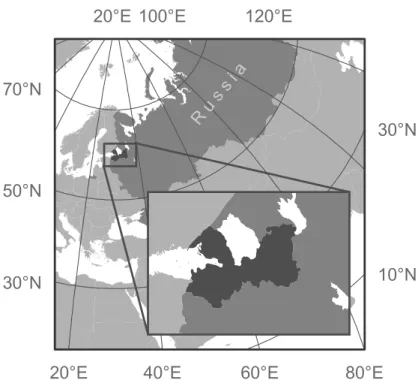 Fig. 1. Study region.