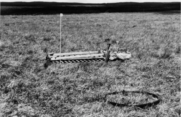 Figure B1 represents the whole monolith of peat directly beneath the sample surface before insertion of a lysimeter tank which, for clarity, is taken to be rectangular in plan.
