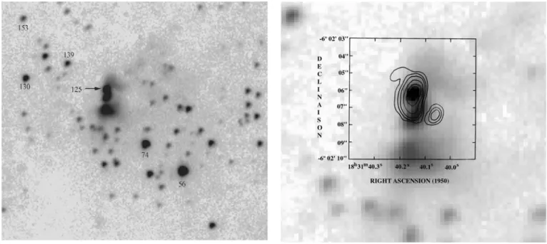 Fig. 3. K frame. The stars discussed in the text are identified by their numbers in Table 1.