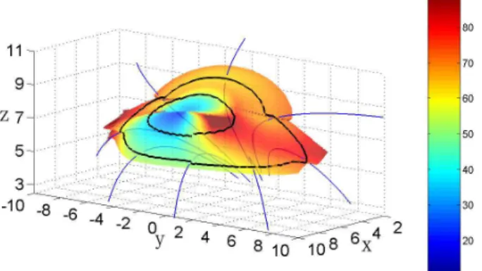 Fig. 4. Similar to Fig. 2b, but with a negative IMF B y of –5 nT.