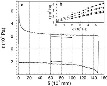 Figure 4. Gouge structuring. (a) Photograph of sample bottom surface (through the window, see Figure 1)