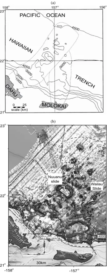 Fig. 17. Multibeam image of the headward part of Monterey canyon showing canyon and intra-canyon meanders, slump-produced  me-anders and mass-wasting associated with undercutting along the sides of the canyon axis