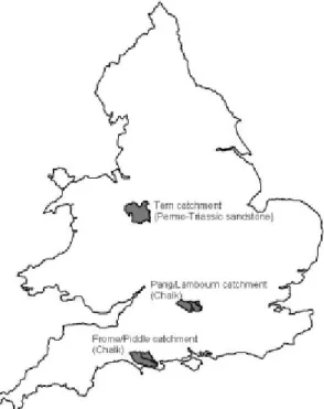 Fig. 1. The LOCAR catchments