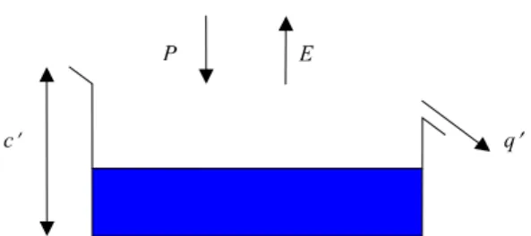 Fig. 2. Definition diagrams for the probability-distributed interacting storage capacity component