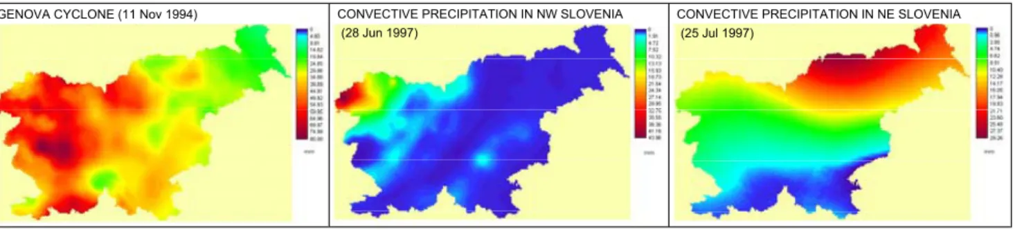 Fig. 9. Precipitation types in Slovenia.