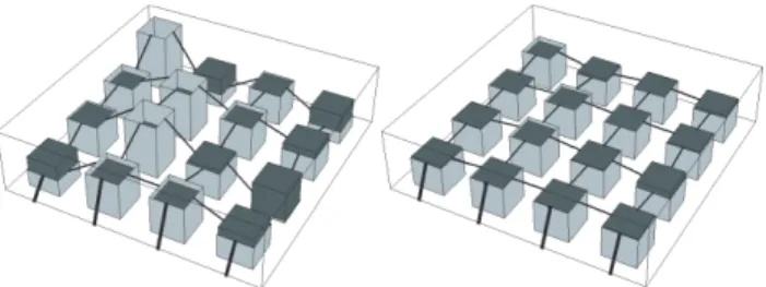 Fig. 4. Model principles to describe hillslope outflow. Each site has a storage capacity to retain water