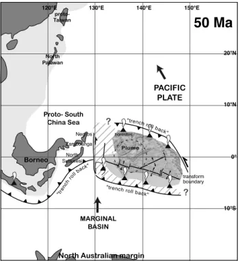 Figure 15. Evolutionary model of the West Philippine Basin, stage at 45 Ma.