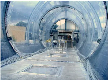 Fig. 1. The atmosphere simulation chamber SAPHIR from inside.