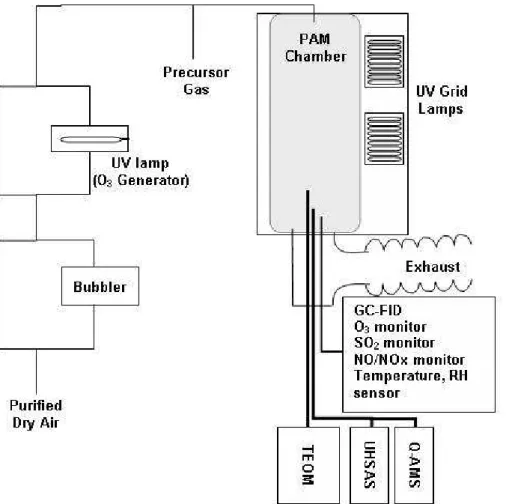 Fig. 1. Schematic diagram of the PAM chamber setup.