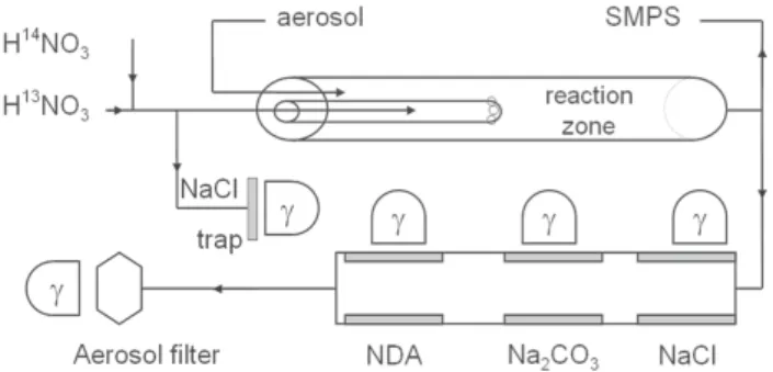 Fig. 1. Schematic diagram of the flow reactor and detection system.