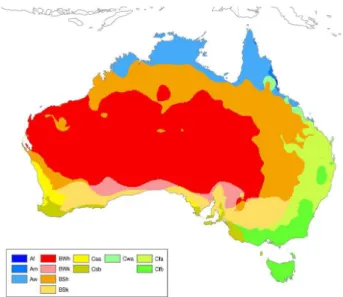 Figure 9 is based on 1807 precipitation and 351 tempera- tempera-ture stations. Of these stations a total of 345 had both  precip-itation and temperature data for the same location for which the climate type is known and can be checked against the map