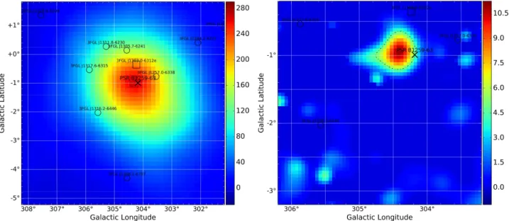 Figure 2. Examples of the TS maps generated by the automatic likelihood follow-up analysis