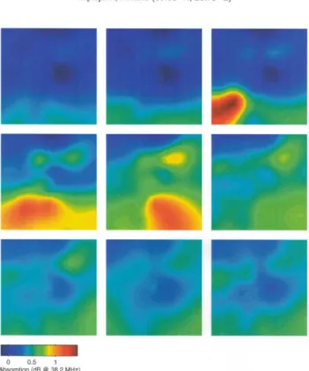 Fig. 9. Electron density at 15-km intervals and contour map from 01:00–03:15 UT on 2 July at 20 s time resolution.