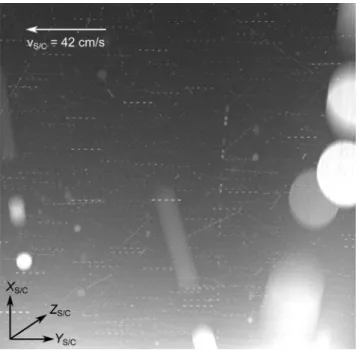 Figure 1. Stack of all images from the OSIRIS imaging sequence STP059_GRAIN_TRACK_001