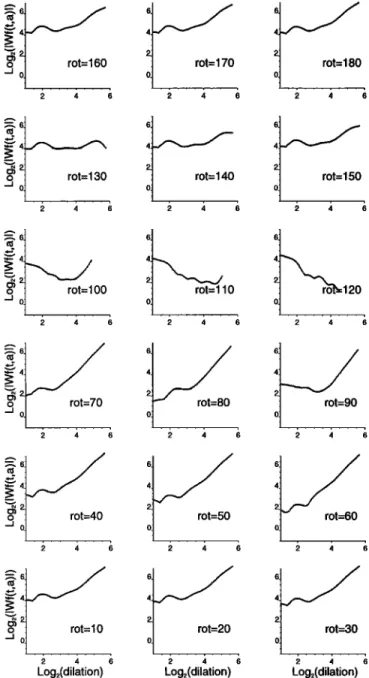 Figure  1.  Ridge functions  for the 1947 artificial jerk  injected  in the CLF series  and computed  for 0' spanning  [0 ø, 180  ø] in steps of 10 ø