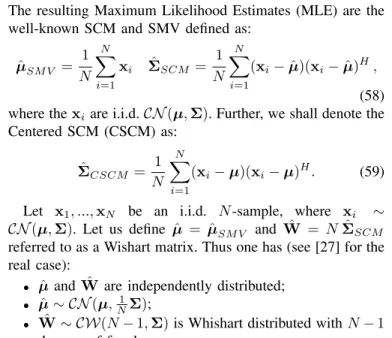 Fig. 4: Probability of detection for P F A = 10 −3 correspond- correspond-ing to different values of SNR = α 2 p Σ −1 p in Gaussian case.