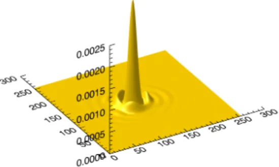 Fig. 4. Simulated optical point-spread function.