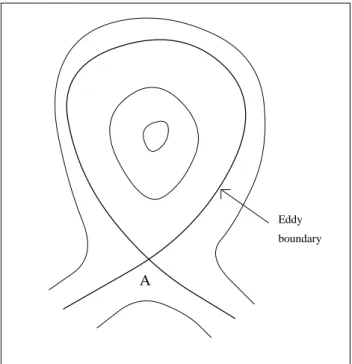 Fig. 1. Potential vorticity contours (q 0 (x, y, t 0 ) = constant).