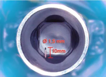 Fig. 5. Selected LED’s transmittance(w/m 2 ) respect to wavelength (nm).