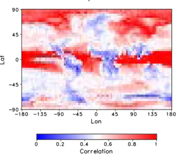 Fig. 12. The correlation index r between K 2 and variance for the AOGCM data set.