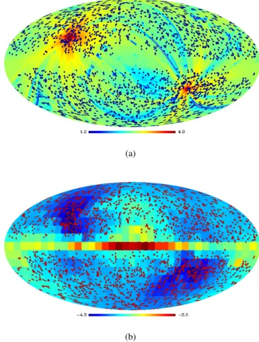 Fig. 1. Mask applied to the second phase detections. This results from the combination of the SZ mask and the X-ray exposure time mask