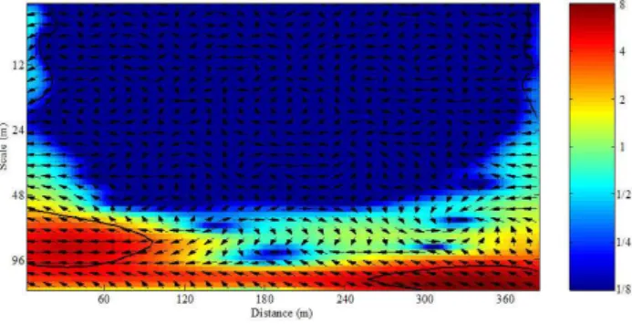 Figure 8 shows the cross wavelet spectrum between the elevation and the δ 15 N value in the soil of the Davidson  tran-sect