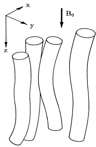 Fig. 1. Wiggling and meandering field-aligned current filaments.
