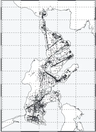 Fig. 2. Spatial distribution of the selected PFSST matchup points.