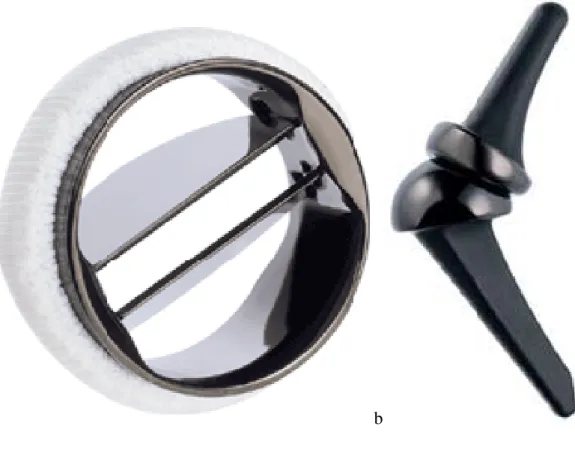 Figure 3 a)  Graphite heart valve coated with isotropic pyrocarbon.  