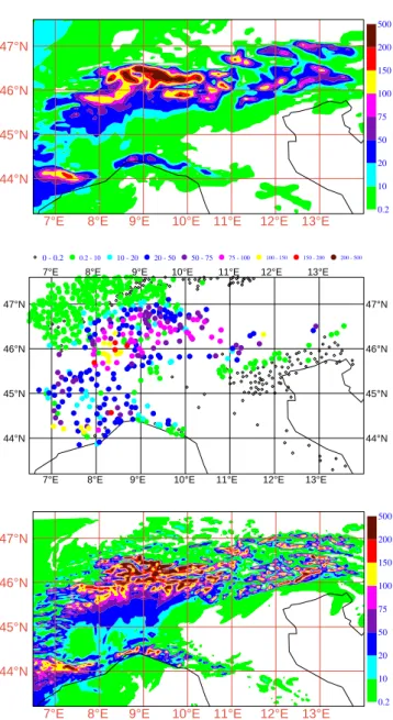 Fig. 4. Wind at 850 hPa forecast at +18 h by the OPE 7KM run starting at 00:00 UTC of the 15 Nov