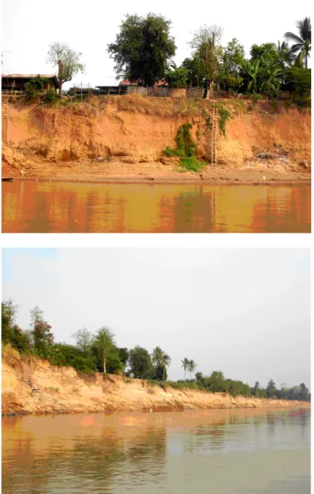 Fig. 10. Photographs showing streambank erosion along the Lower Mekong River in Vientiane, EGU 2325