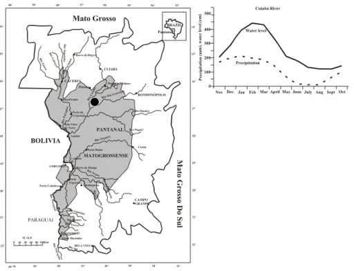 Fig. 1. Overview of study site in N-Pantanal (SESC Pantanal Ecological Station) of Brazil.
