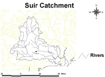 Fig. 2. Suir catchment area and river network.