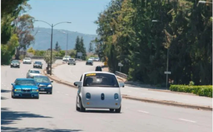 Illustration : les conditions de circulation des Google  Car en Californie 