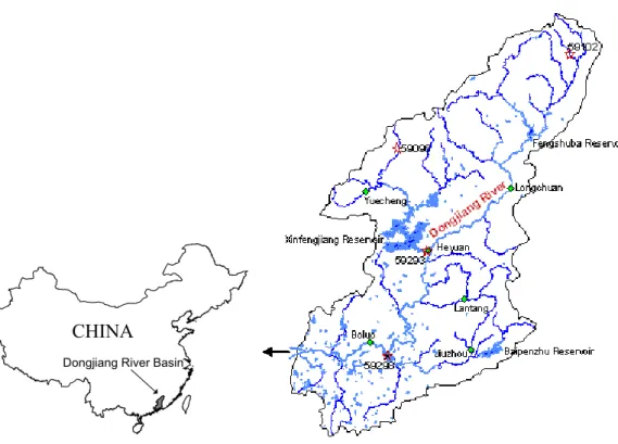 Fig. 1 Location of the study area (left) anCHINA 
