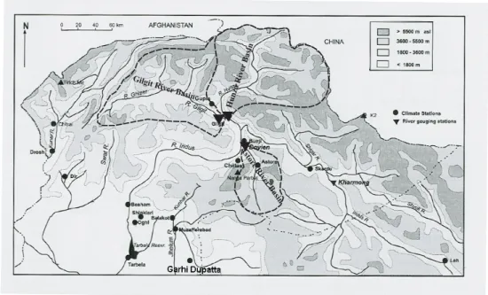 Fig. 1. Location of three river basins.