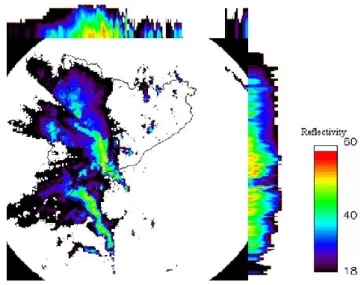 Fig. 8. Z max at 23:00 UTC on 9 June 2000.