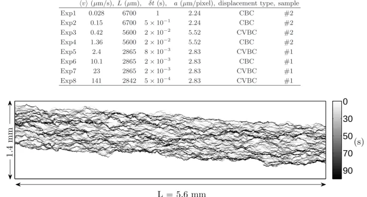 FIG. 4. Waiting time matrix of a CBC experiment, hvi = 1.36 µm/s. The map results from the extraction of 24 576 front lines at a rate of 50 fps