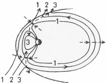 Fig. 1. We have followed Dungey’s (1963) ideas which were later described by Cowley (1983), who represented the sequential  merg-ing in the Northern and Southern Hemisphere for the cases of IMF B x <0